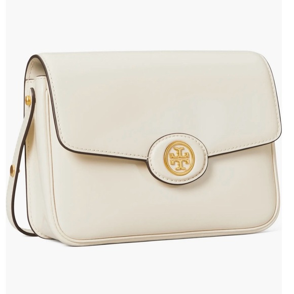Tory Burch Ivory Crossbody Bag with Gold Accents - Picture 5 of 5